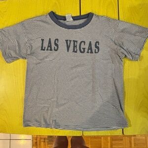 vintage Las Vegas shirt striped 80s